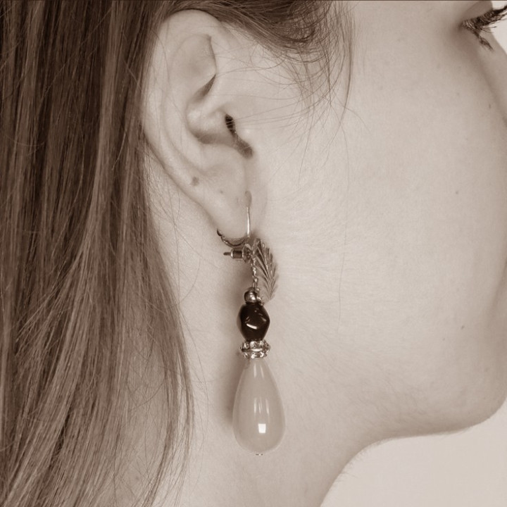 Adaptateurs clip d'oreilles pour boucles d'oreilles sur clou - argenté