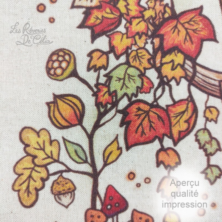 Tote bag sac made in france coton bio illustration chat