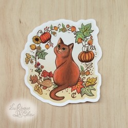 Sticker Chat d'automne...