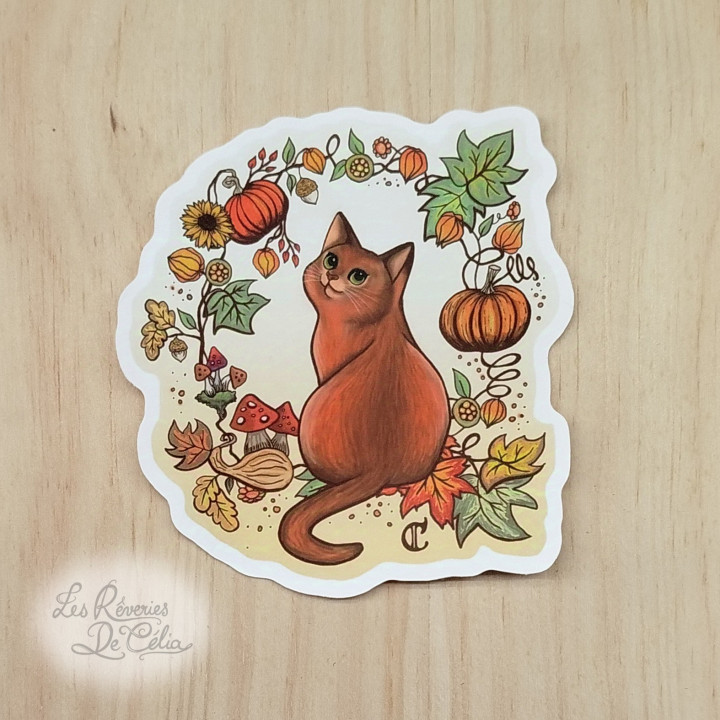 Sticker autocollant hérisson illustration