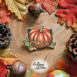 Broche Jolie Citrouille Orange