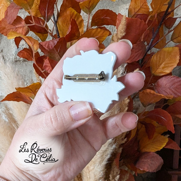 Broche Jolie Citrouille Orange