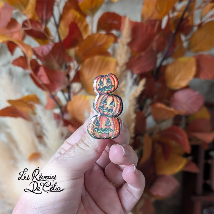 Broche Trio de Citrouilles
