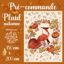 Plaid Renard PRE-COMMANDE