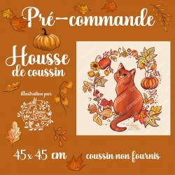 Housse coussin Chat...