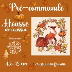 Housse coussin Renard...