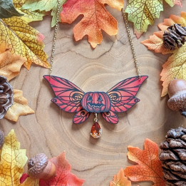 Collier aile de fée "Collier Pumpkin Fairy"