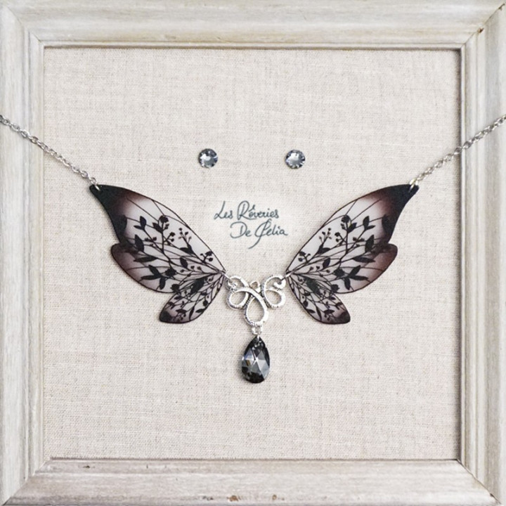 COFFRET 4 - Collier Majestiel et puces d'oreilles
